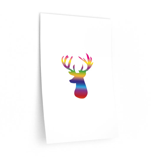 Rainbow Deer Stag Wall Decals