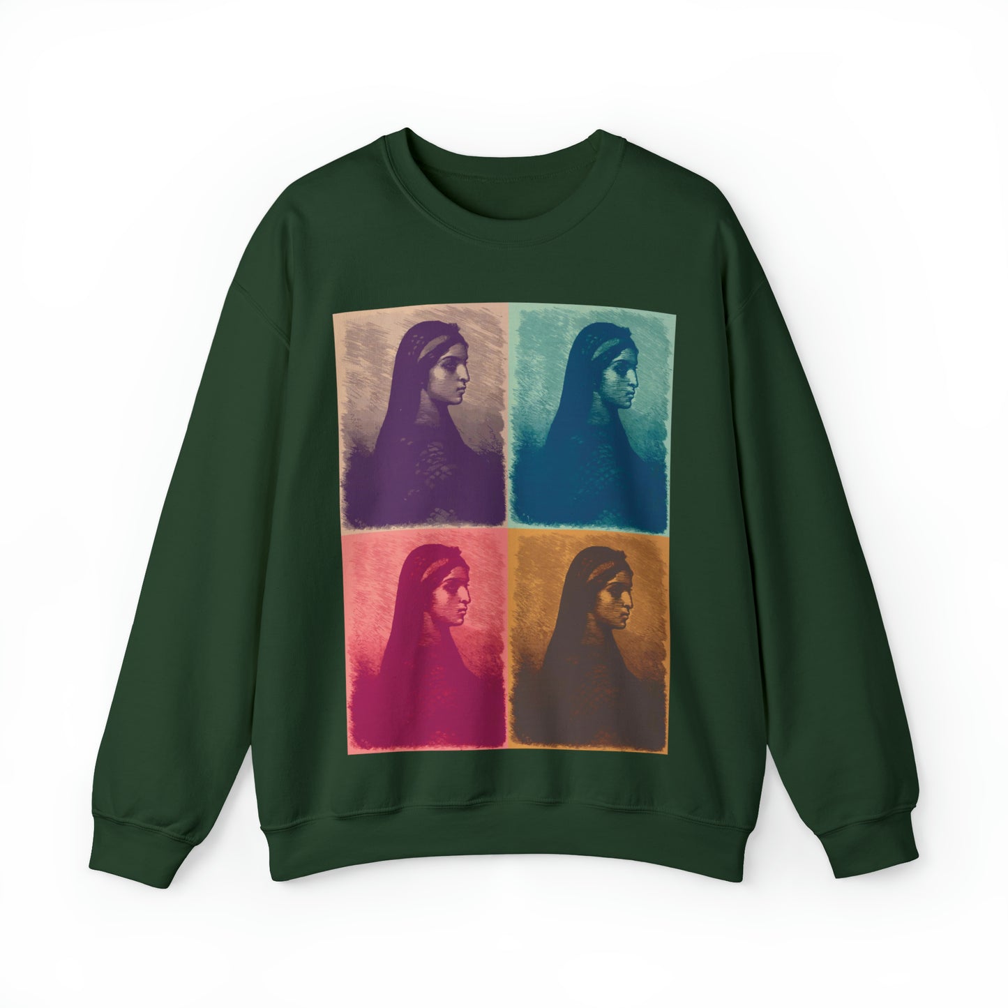 Koptic Woman Art Unisex Heavy Blend Crewneck Sweatshirt