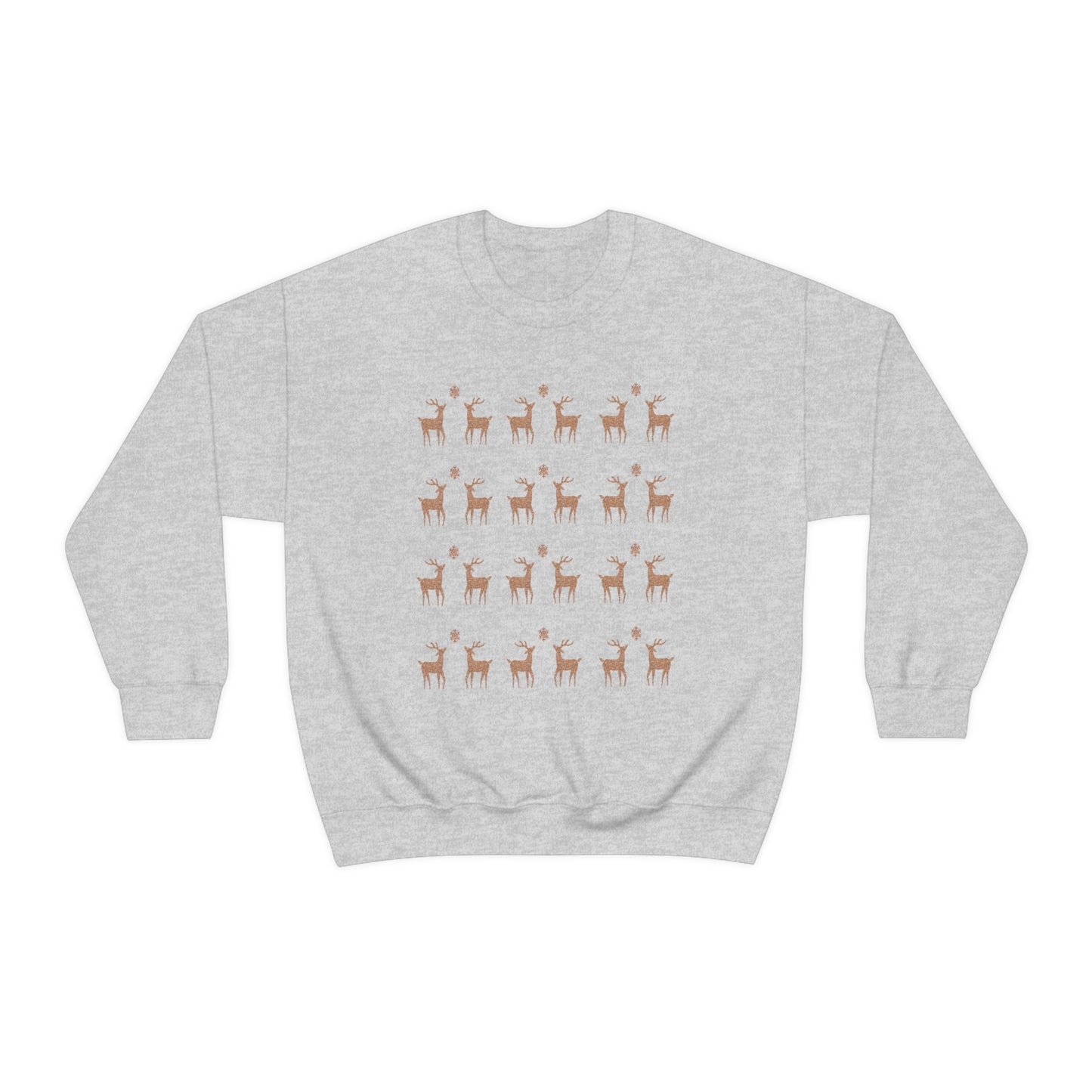 Golden Stag Pattern Unisex Heavy Blend™ Crewneck Sweatshirt