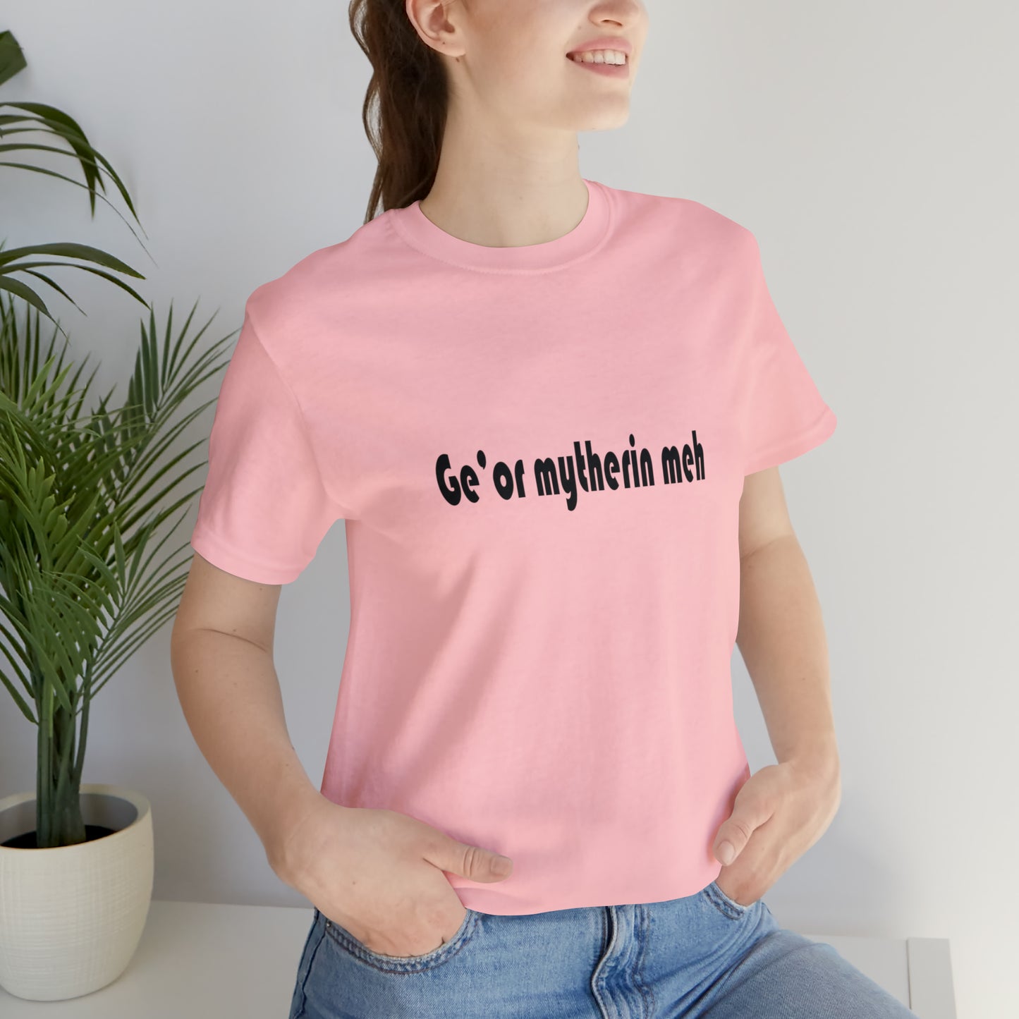 Gi'or mytherin meh Sheffield Dialect Typography Unisex Jersey Short Sleeve Tee