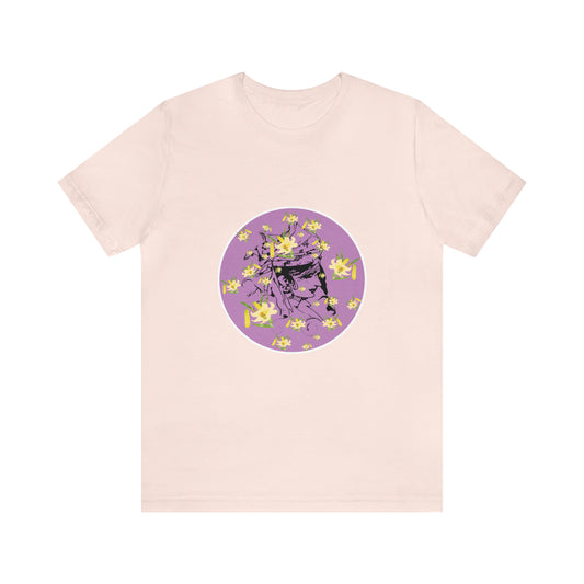 Purple Daffodil Woman Art Unisex Jersey Short Sleeve Tee