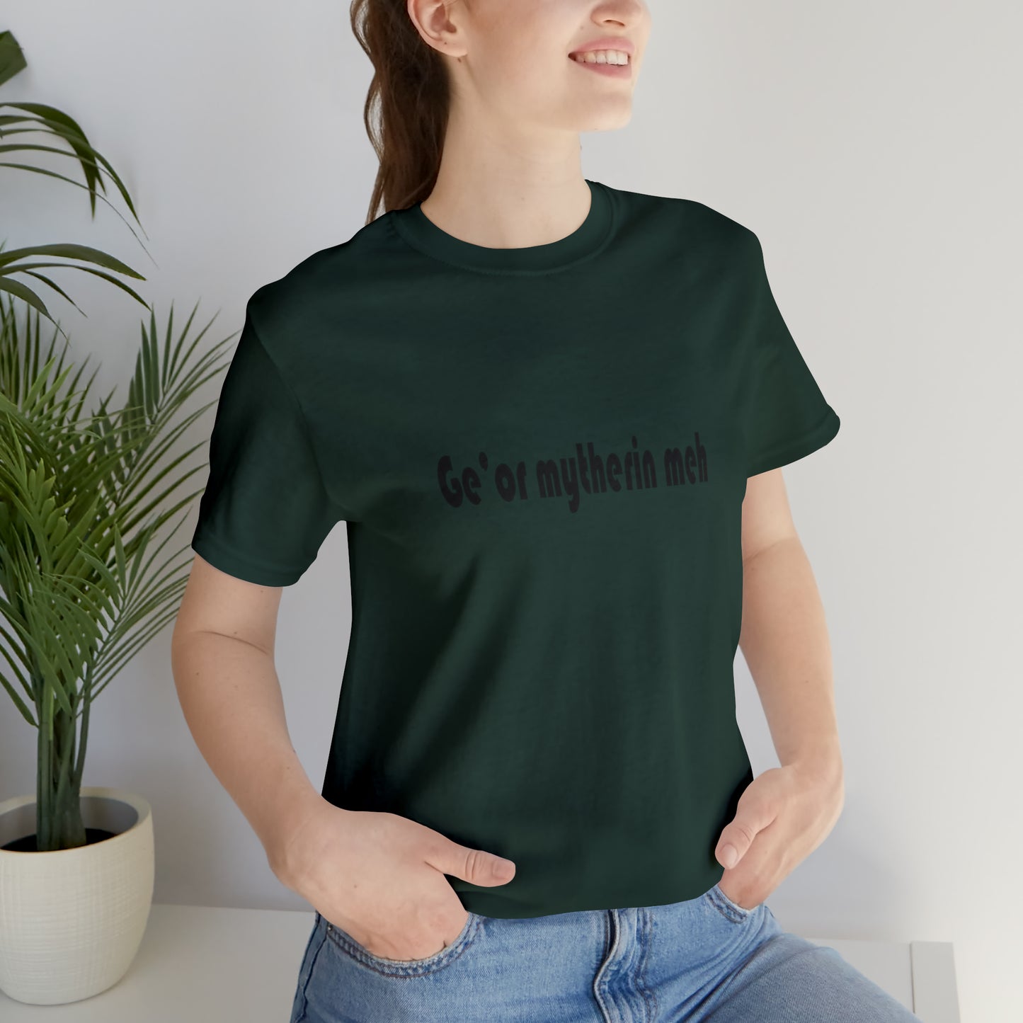 Gi'or mytherin meh Sheffield Dialect Typography Unisex Jersey Short Sleeve Tee