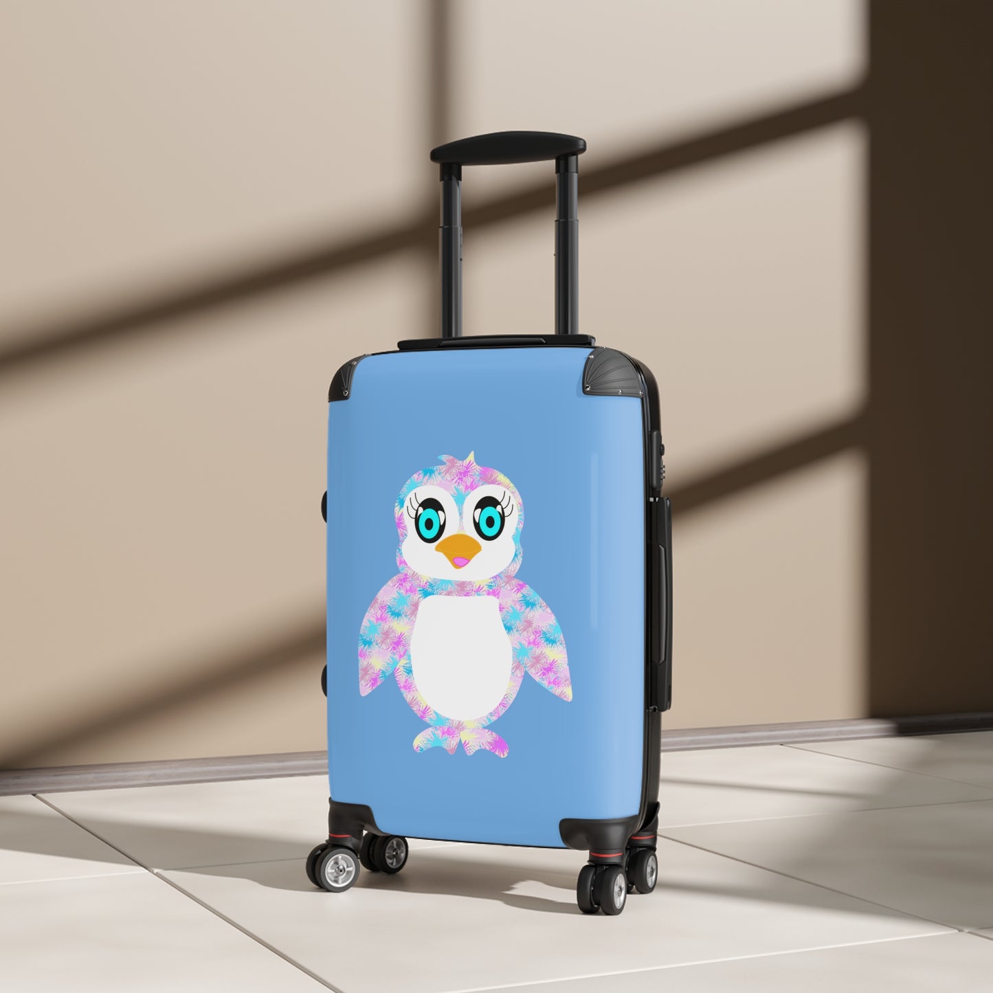 Penguinie Light Blue Suitcase