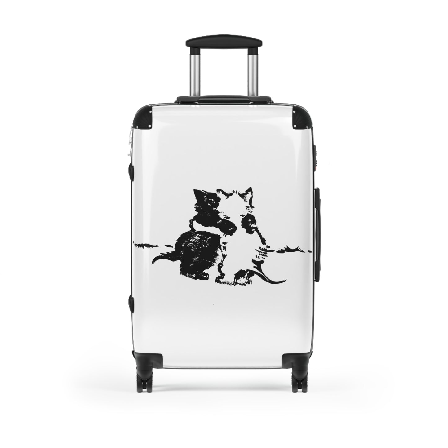 Kissing Black & White Suitcase