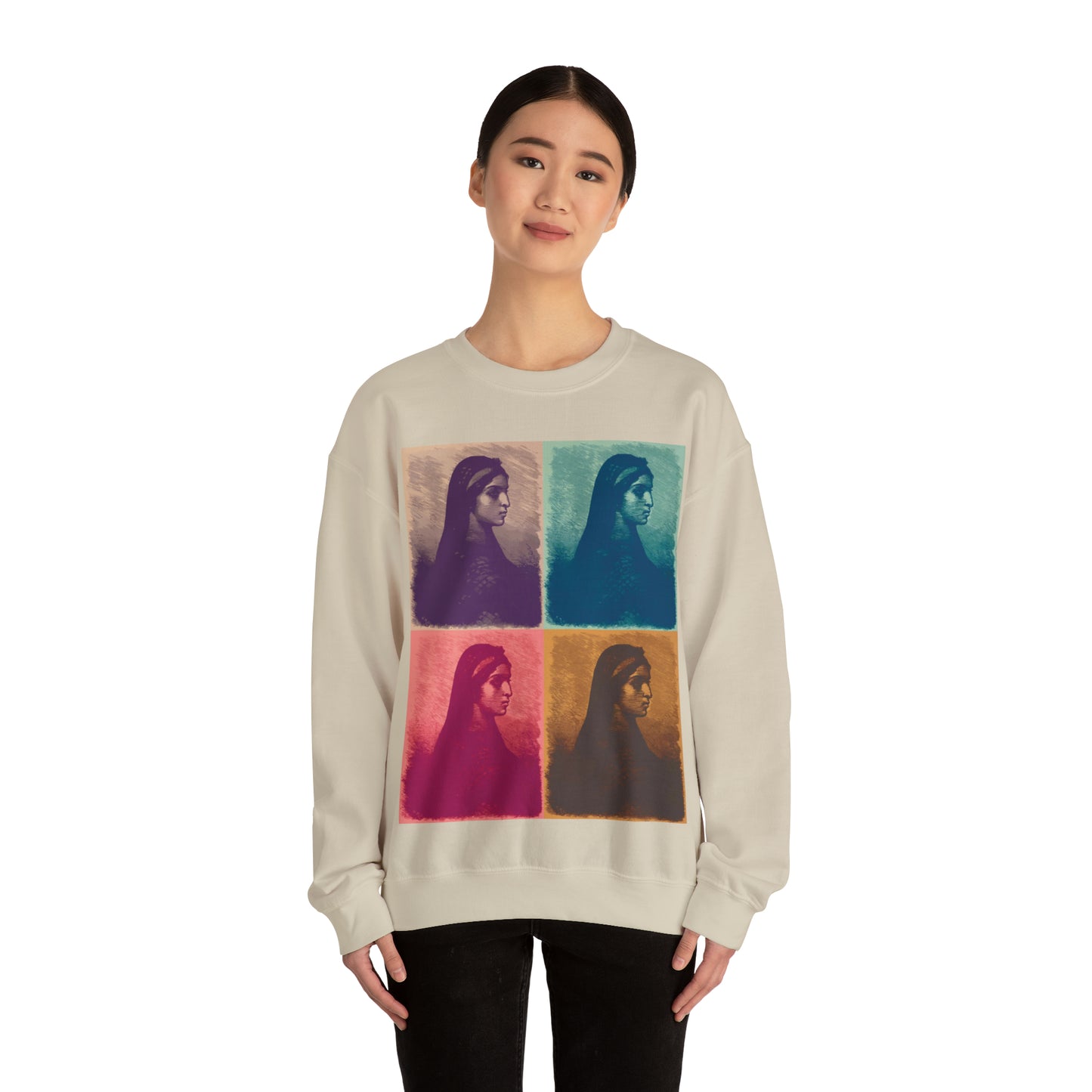 Koptic Woman Art Unisex Heavy Blend Crewneck Sweatshirt