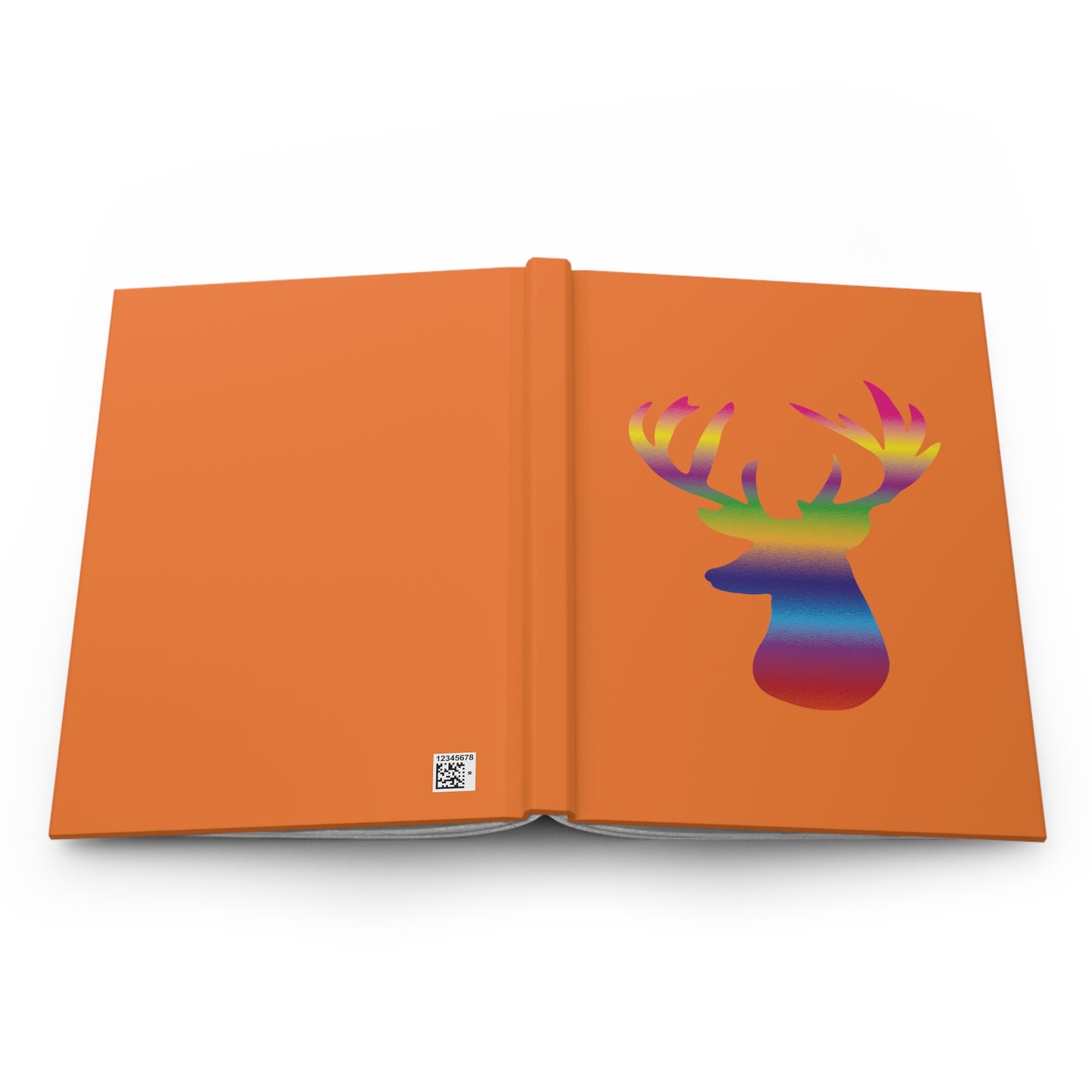 Rainbow Stag Head Hardcover Journal Matte