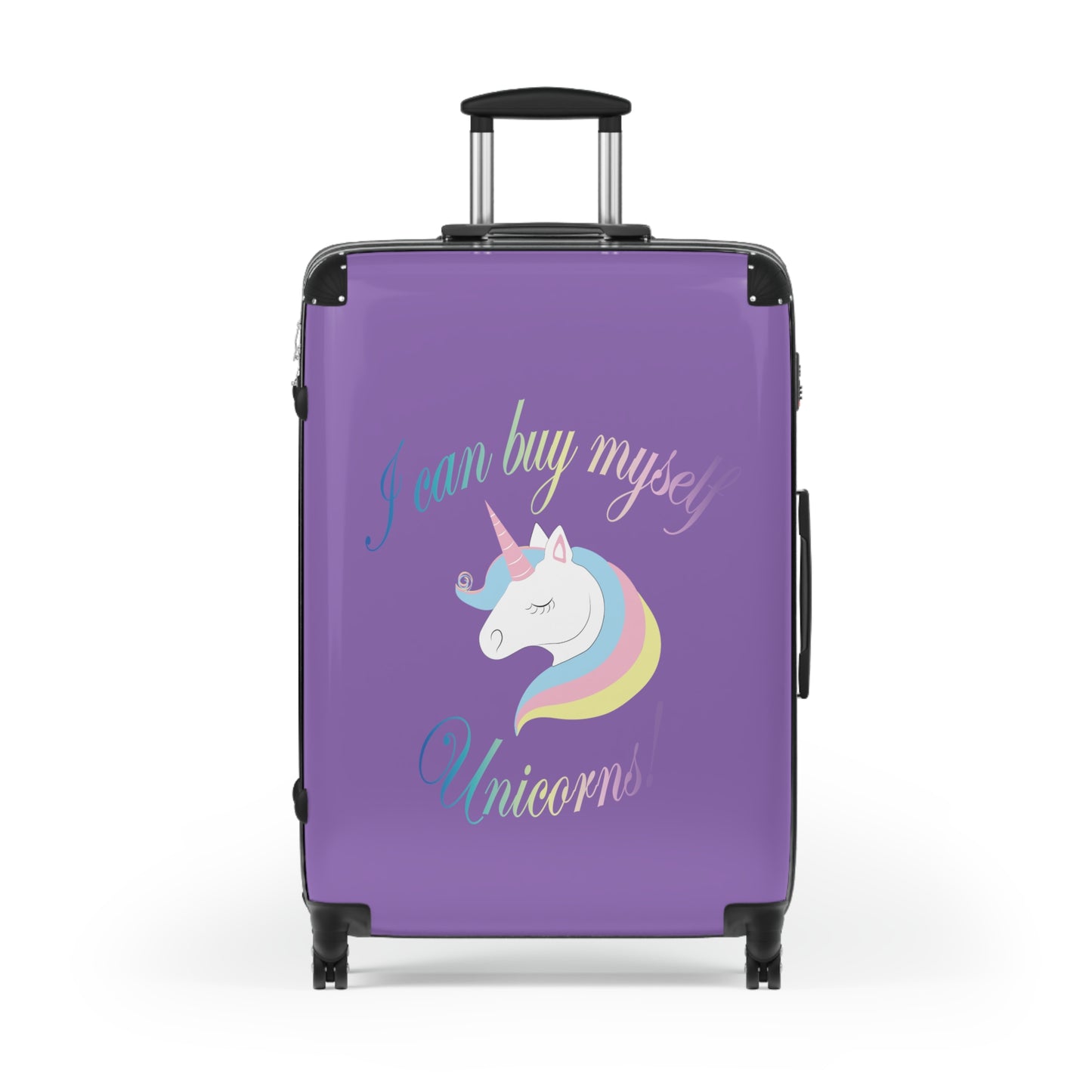 I Can Buy Myself Unicorns! Purple Suitcase