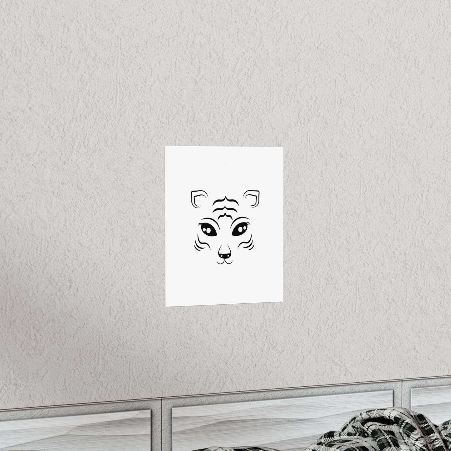 Tiger Face Art Premium Matte Vertical Posters