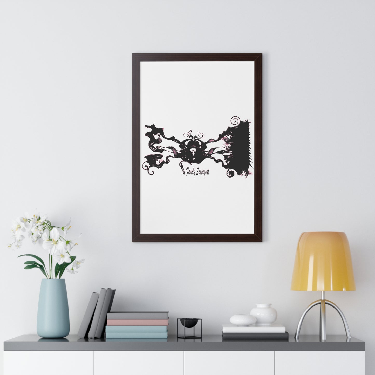 The Family Scapegoat with Pink Framed Vertical Poster