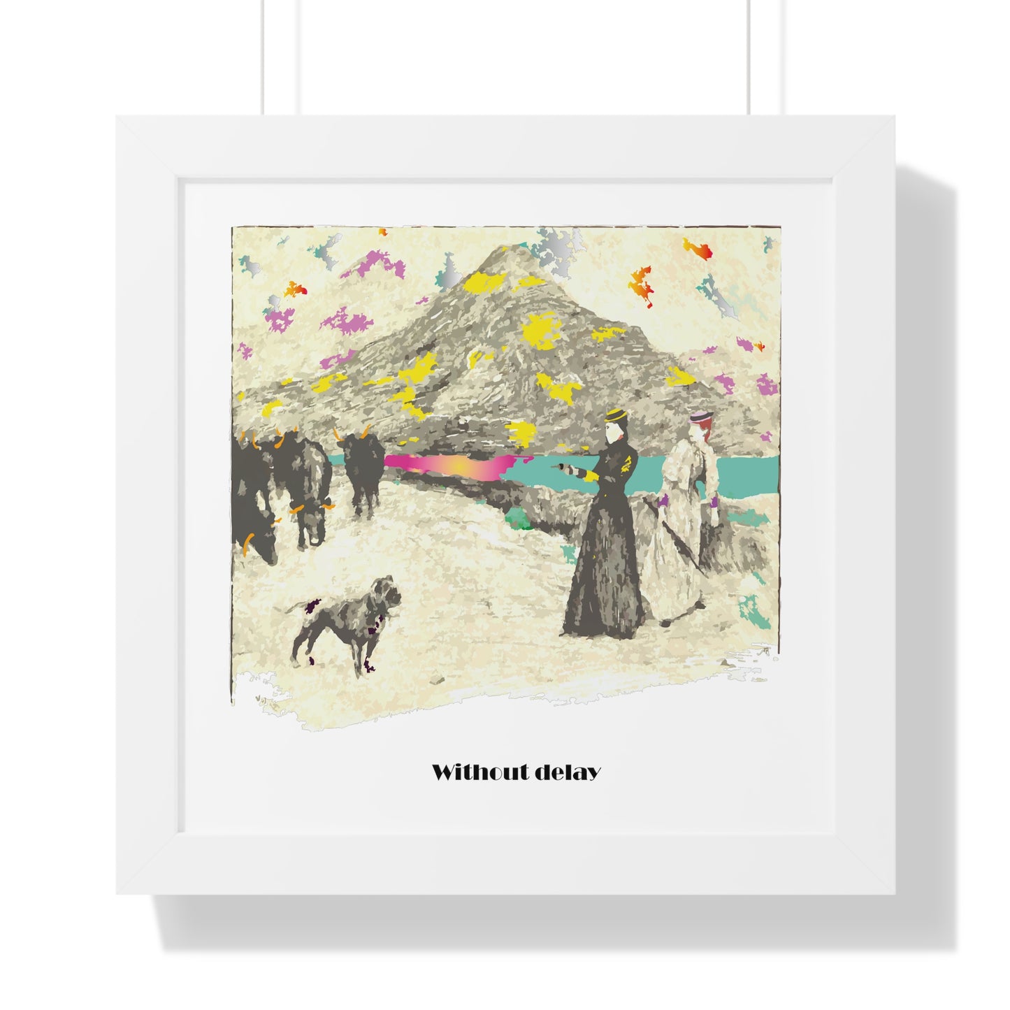 Without Delay Art Framed Vertical Poster