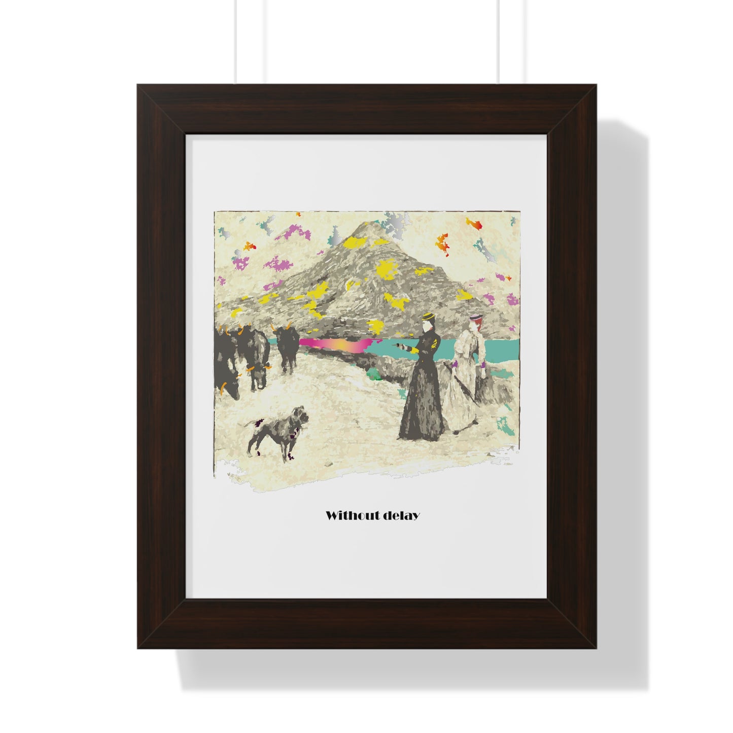 Without Delay Art Framed Vertical Poster