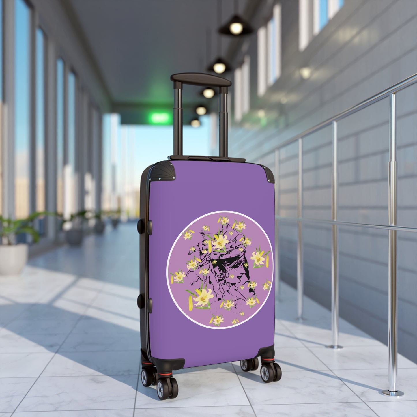 Daffodil Woman Purple Suitcase