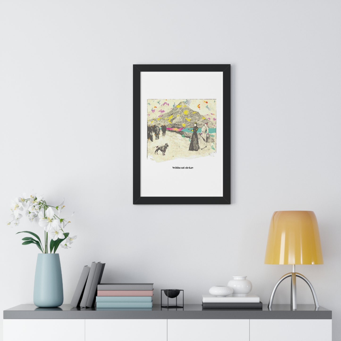 Without Delay Art Framed Vertical Poster