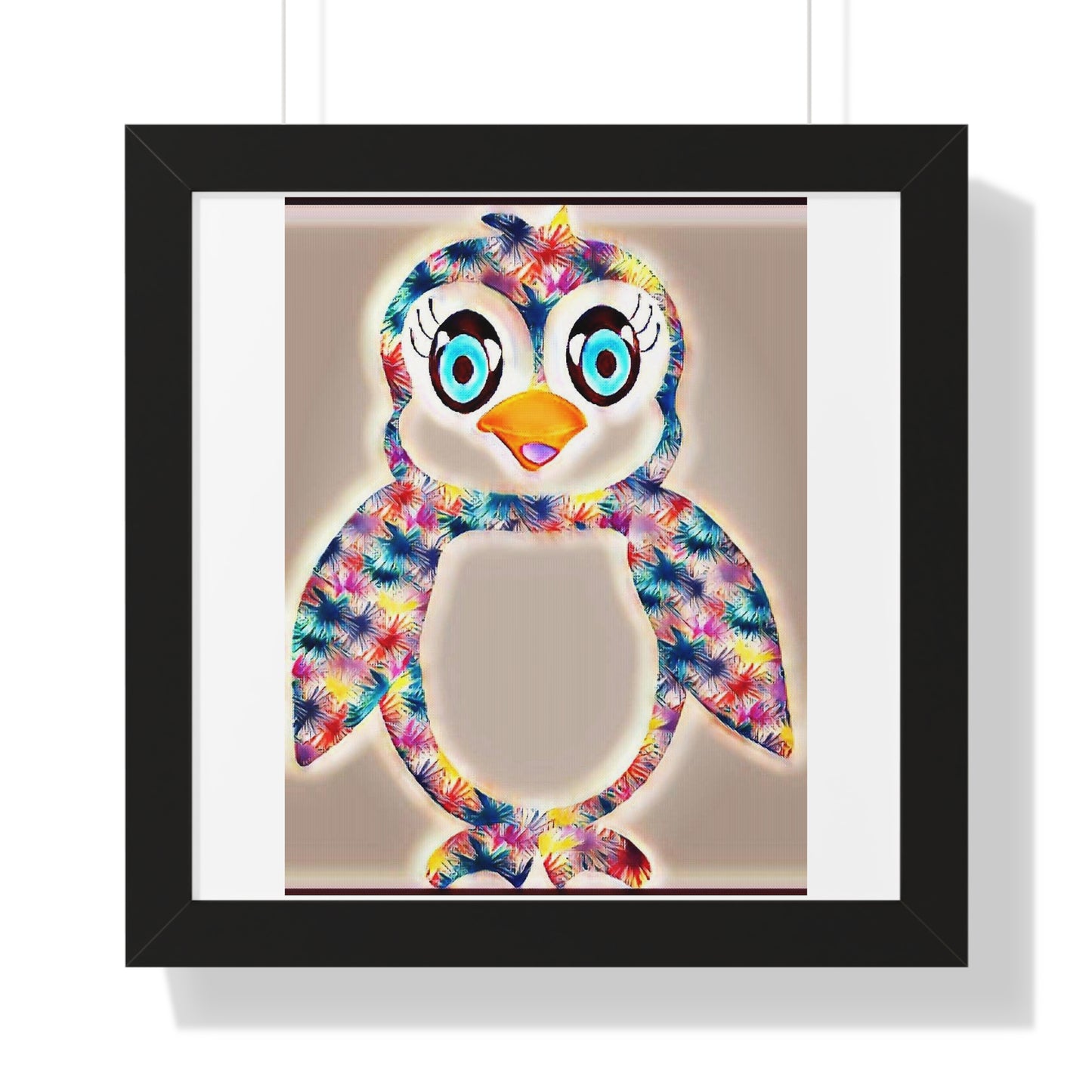 The Penguinies Glow Cinematic Framed Vertical Poster