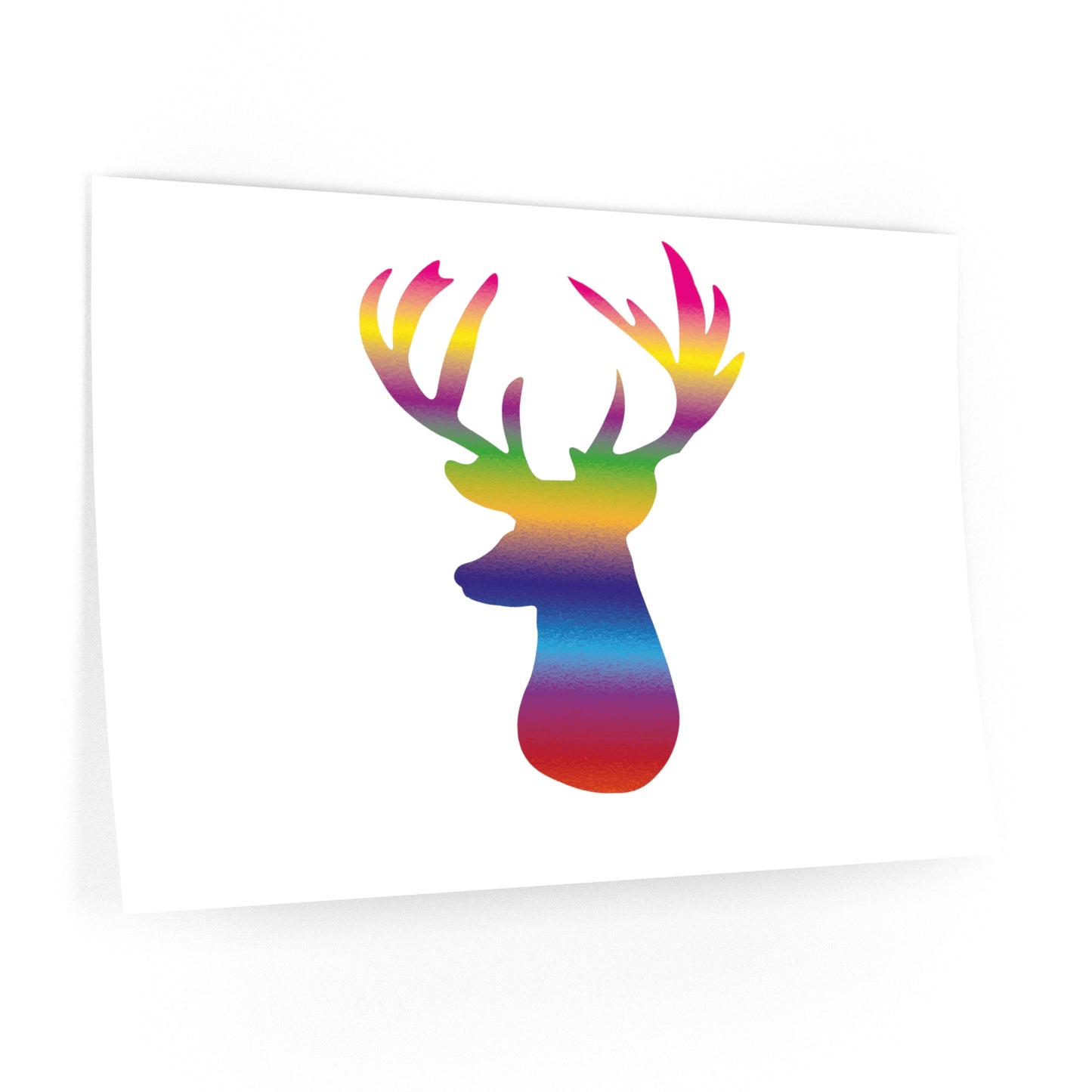 Rainbow Deer Stag Wall Decals