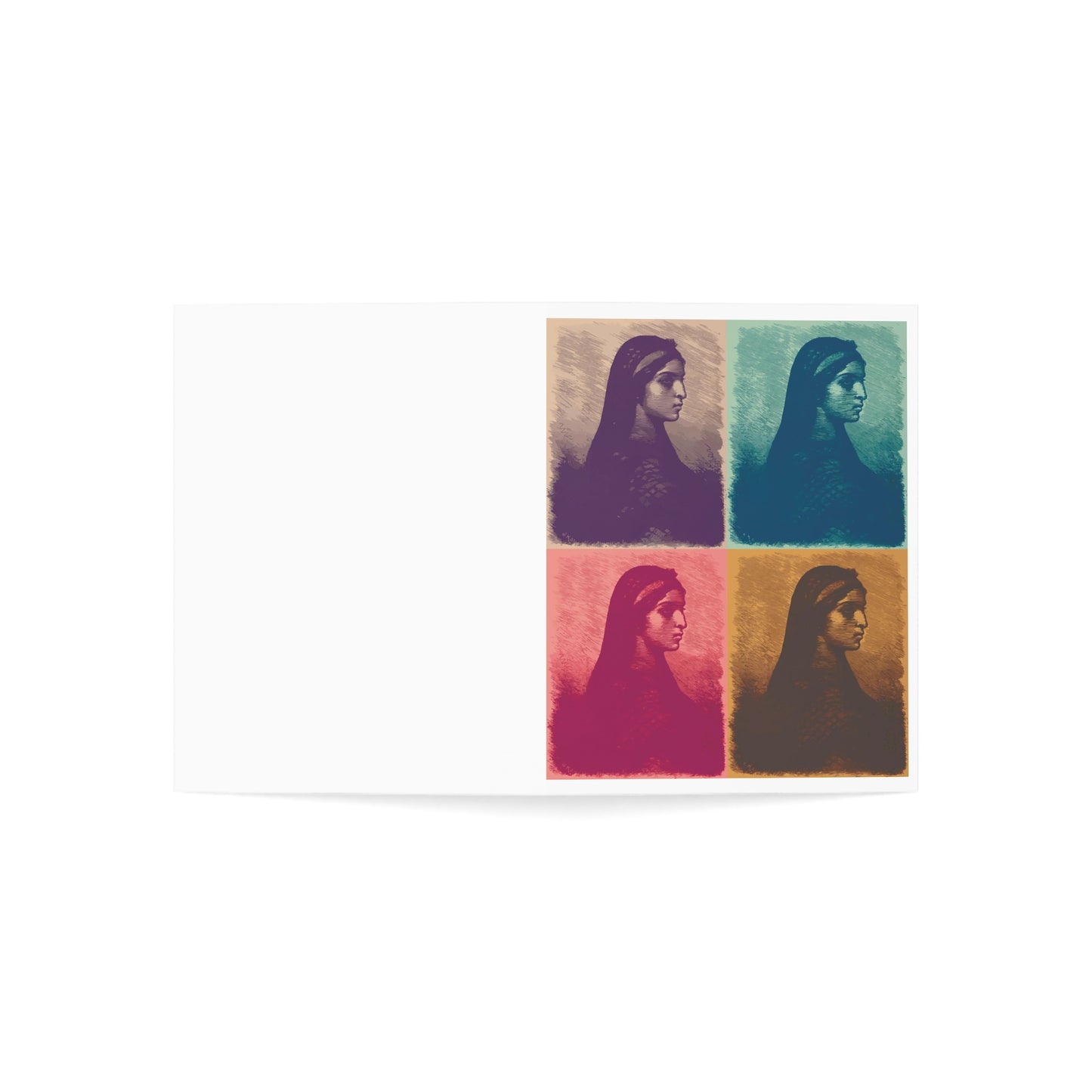 Koptic Woman Art Greeting Cards (1, 10, 30, and 50pcs)