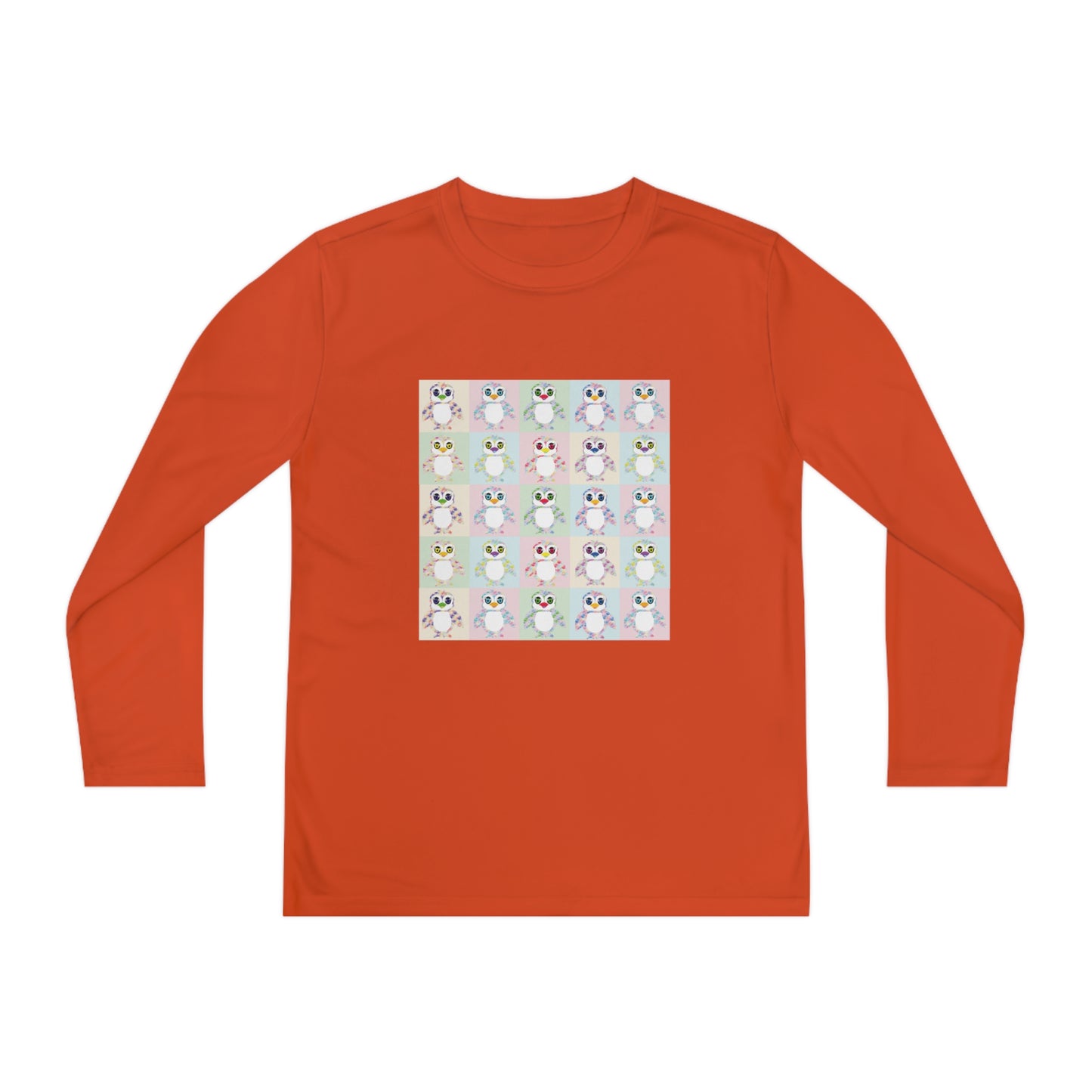 The Penguinies Pop Art Youth Long Sleeve Competitor Tee