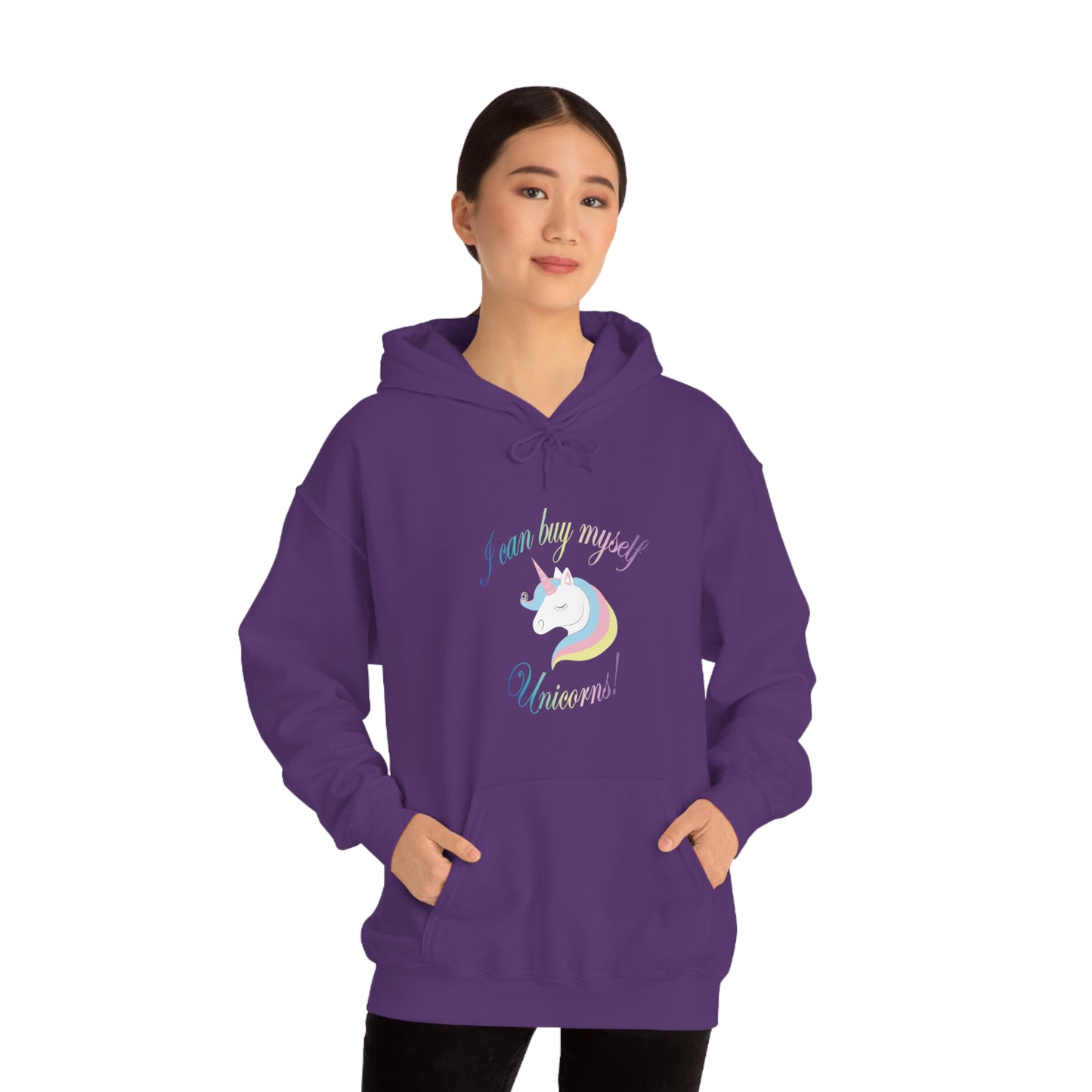 I Can Buy Myself Unicorns! Unisex Heavy Blend™ Hooded Sweatshirt