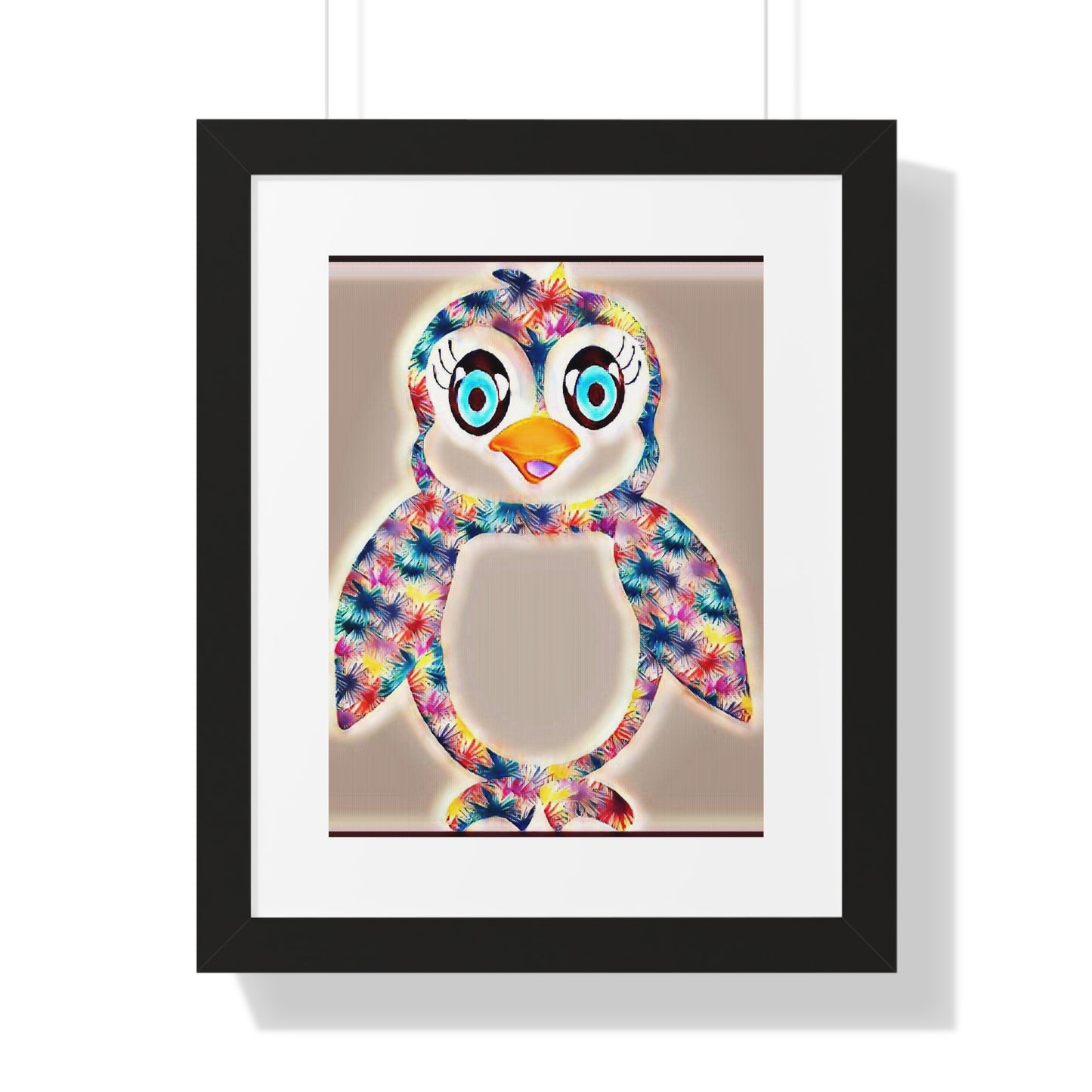 The Penguinies Glow Cinematic Framed Vertical Poster