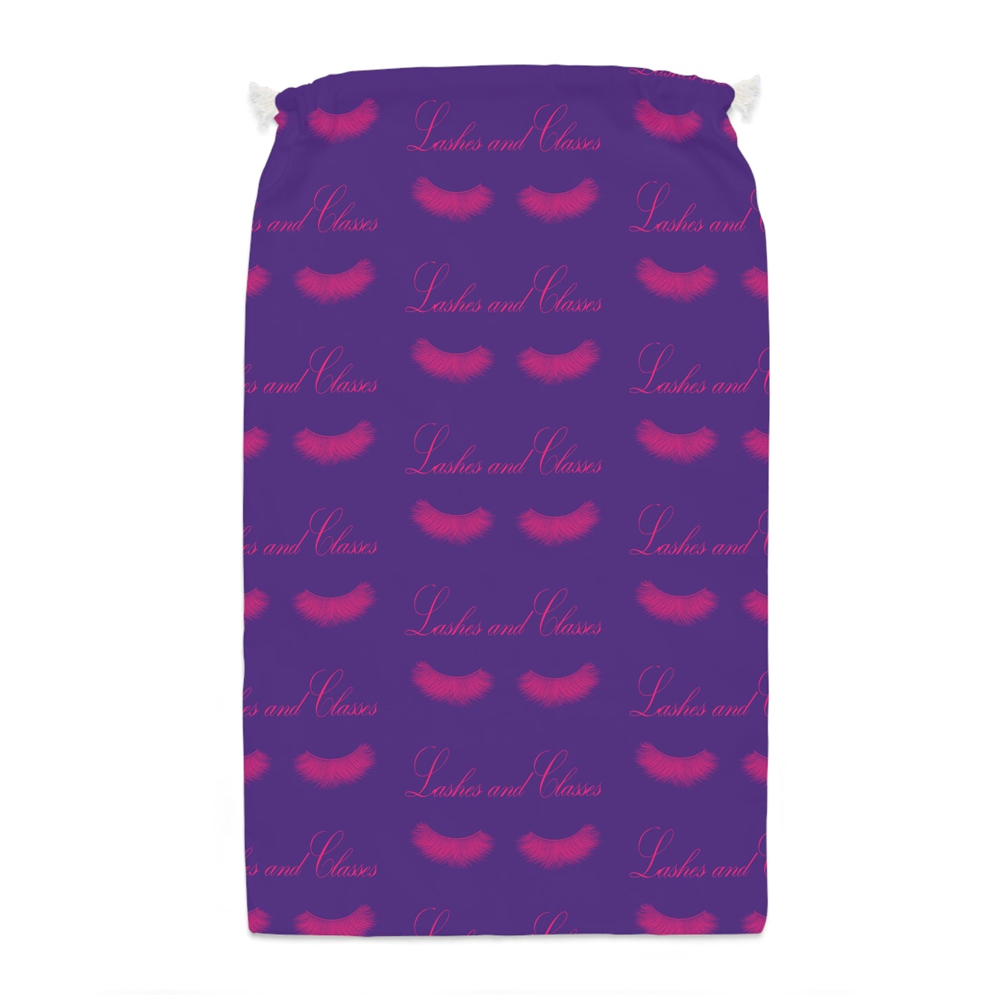 Pink Lashes & Classes Purple Sack