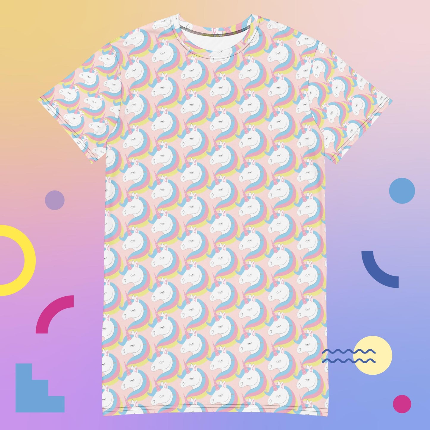 Unicorn Pattern T-shirt dress